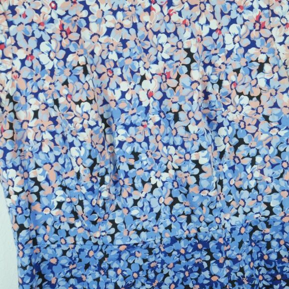 Talbots Size 2 Sheath Dress Floral Bloomcore Spring Preppy Office Career Cotton - Picture 2 of 6